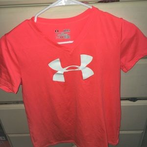 Orange under armour shirt